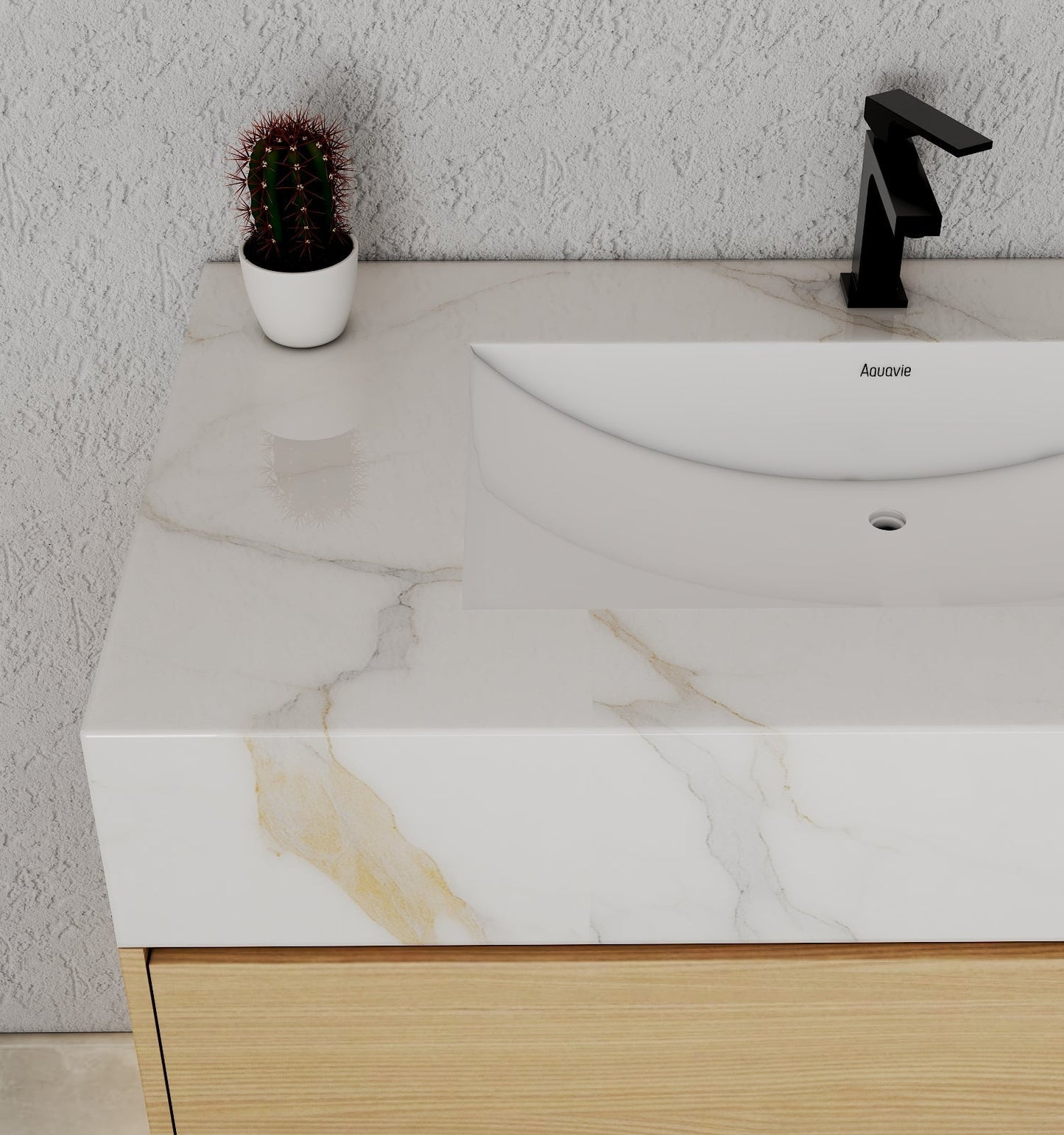 40" Nature Oak Hotel-Style Floating Bathroom Vanity (Cabinet Only)