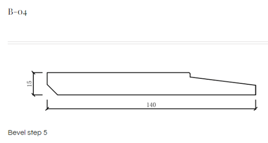 Baseboards 5" and 7" Bevel Step - Toucan