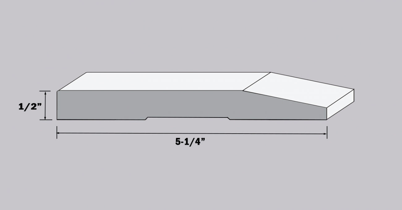 Baseboards 5" and 7" Modern Edge - NAF