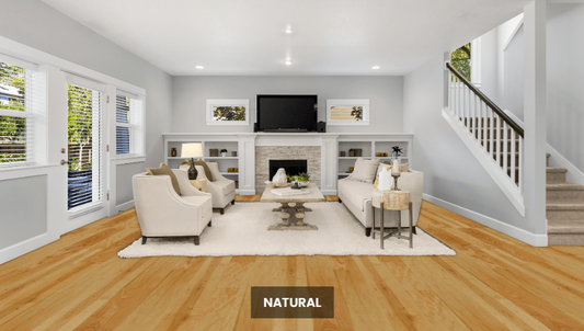 Natural - NAF 6.5''x 18mm MAPLE Engineered Hardwood