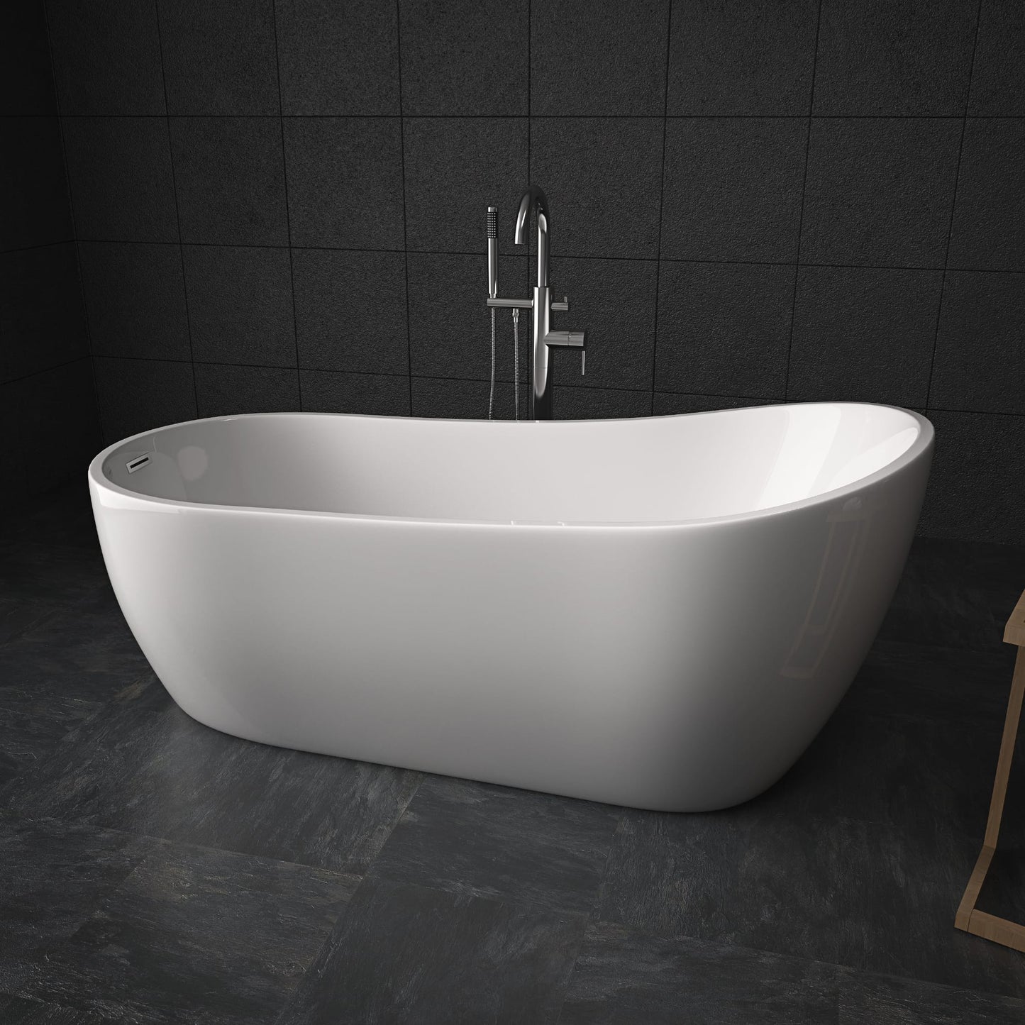 F&D RL-MF-1216 Free Standing Bath Tub 67" Inches - Floor & Decor