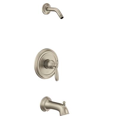 Moen UT2153NHBN- Brantford M-Core 2-Series 1-Handle Tub And Shower Trim Kit In Brushed Nickel (Valve Sold Separately)