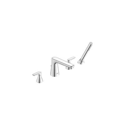 American Standard T061901.002 - Aspirations 4-Hole 2-Handle Deck Mount Roman Tub Faucet With Lever Handles And Personal Shower