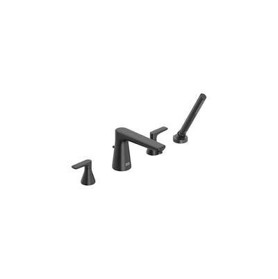 American Standard T061901.243 - Aspirations 4-Hole 2-Handle Deck Mount Roman Tub Faucet With Lever Handles And Personal Shower