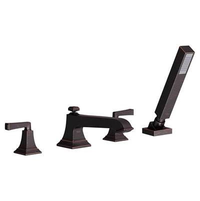 American Standard T455901.243 - Town Square® S Bathub Faucet With Lever Handles And Personal Shower For Flash® Rough-In Valve