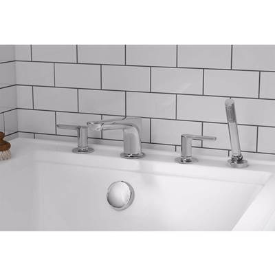 American Standard T105901.002 - Studio® S Bathtub Faucet With Lever Handles And Personal Shower For Flash® Rough-In Valve