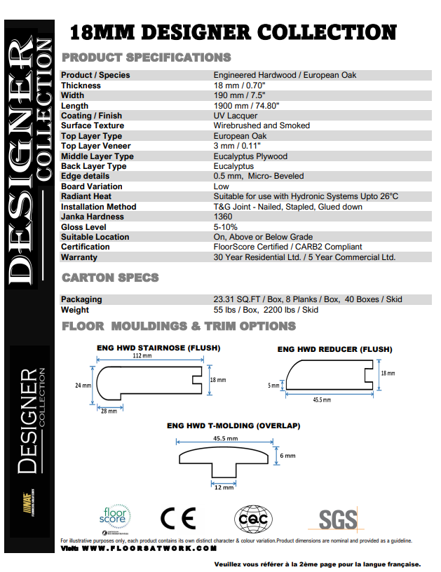 Picasso - NAF 7.5''x 18mm DESIGNER Oak Engineered Hardwood