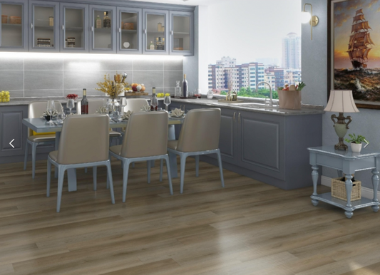 SHANGRI-LA - AQUAPLUS Gold 7mm SPC Vinyl Flooring With Cork Underlay