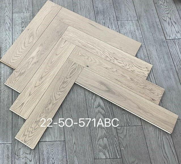Toffee Crunch - Vidar Herringbone 5" x 3/4" American Oak Engineered Hardwood T&G