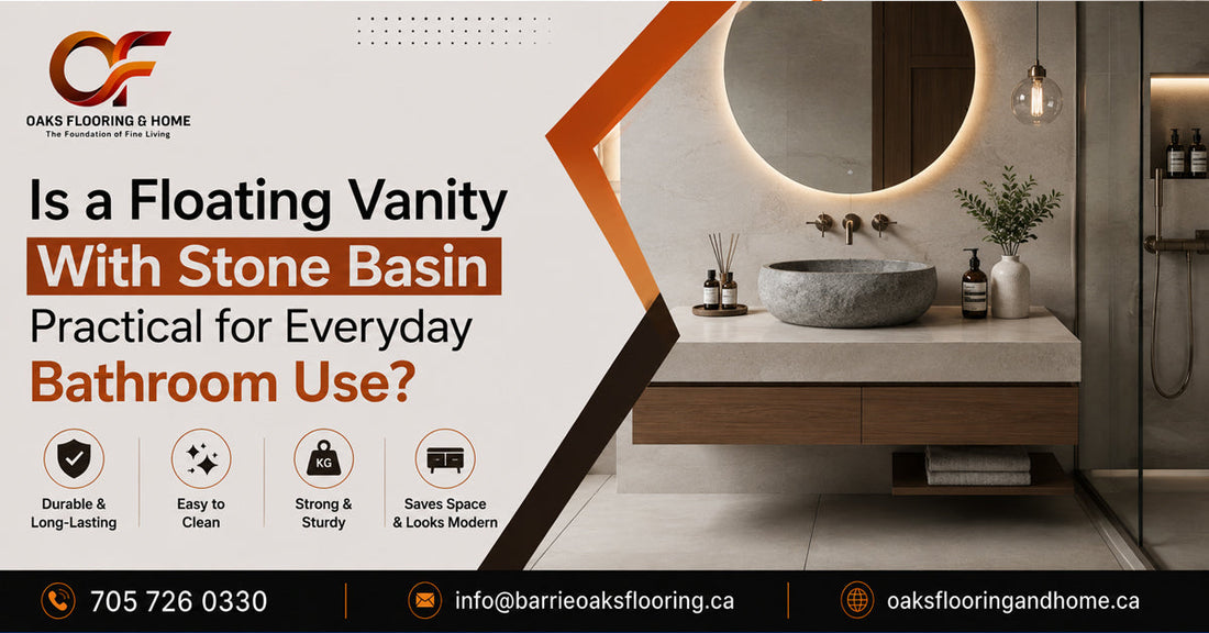 Is a Floating Vanity With Stone Basin Practical for Everyday Bathroom Use?