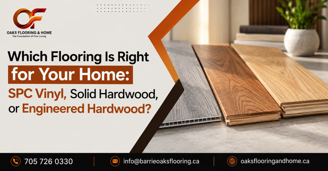 Which Flooring Is Right for Your Home: SPC Vinyl, Solid Hardwood, or Engineered Hardwood?