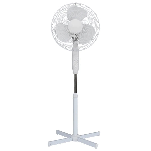 Oscillating Pedestal Fan 3-Speed Adjust Height 16in (100077)