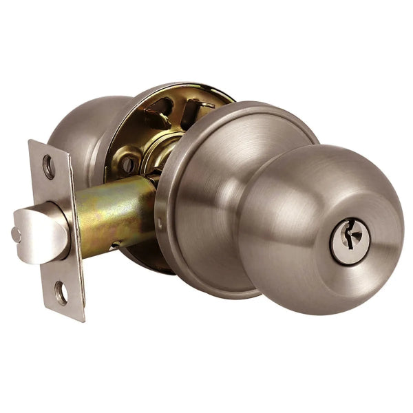 Door Lock Knob Entry Pewter (100103)