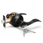 Door Lock Lever Entry Black Curved Handle (100107)