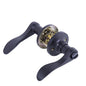 Door Lock Lever Privacy Black Curved Handle (100108)