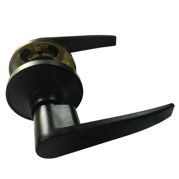 Door Lock Lever Passage Black Straight Handle (100113)
