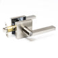 Door Lock Lever Entry Square Satin Nickel (100116)