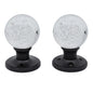 Door Knob Crystal Bubble Privacy Black (100135)