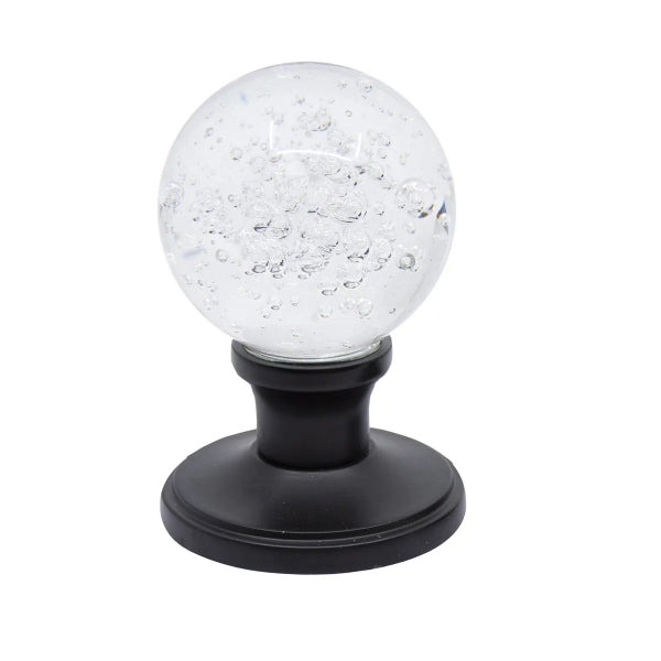 Door Knob Crystal Bubble Dummy Black (100139)