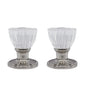Door Knob Crystal Tulip Hallway Satin Nickel (100142)