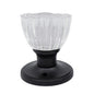 Door Knob Crystal Tulip Dummy Black (100145)