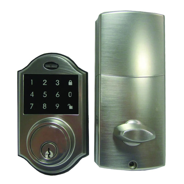 Ornate Electronic Deadbolt Satin Nickel (100150)