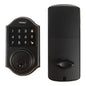 Ornate Electronic Deadbolt Black Oil Rubbed Brass (100152)