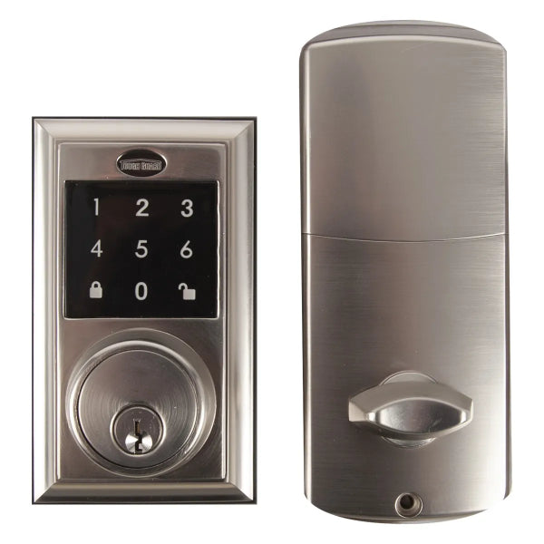 Square Electronic Deadbolt Satin Nickel (100153)