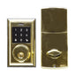 Square Electronic Deadbolt Polish Brass (100154)
