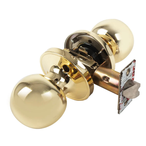 Door Lock Knob Passage Polished Brass (100201)