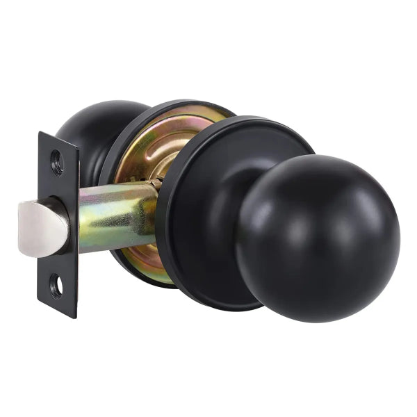 Door Lock Knob Passage Black (100215)