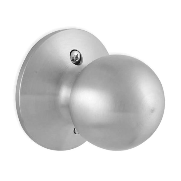 Door Lock Knob Dummy Satin Chrome (Commercial) (100335)