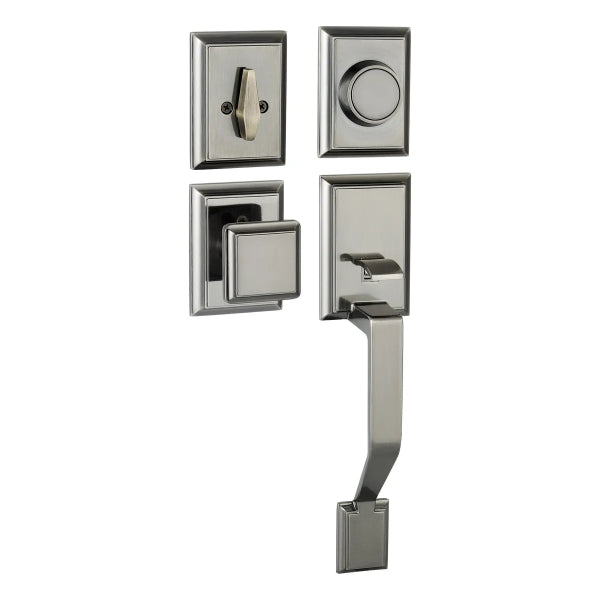 Dummy Door Lock Grip Square Satin Nickel (100443-1)