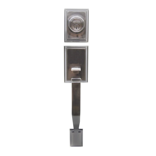 Door Lock Grip Square Pewter (100444)