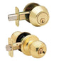 Combination Entry Door Lock Set Polish Brass (100450)