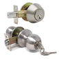 Combination Entry Door Lock Set Stainless Steel (100451)