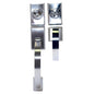 Dummy Door Lock Grip Square Satin Chrome (Zinc Alloy) (100465-1)