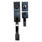 Door Lock Grip Square S Matte Black (Zinc Alloy) (100466)