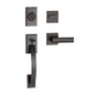 Dummy Door Lock Grip Square Matte Black (Zinc Alloy) (100466-1)