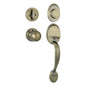 Dummy Door Lock Grip Teardrop Antique Brass (100481-1)