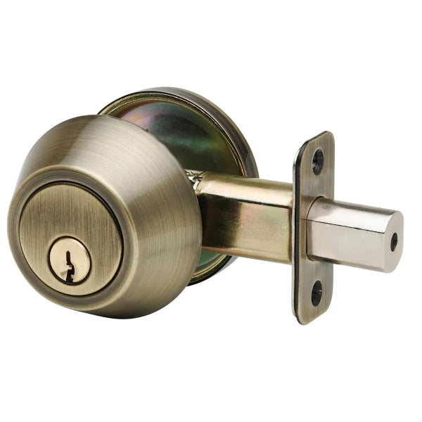 Deadbolt Single Cylinder Antique Brass (100501)