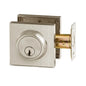 Deadbolt Double Cylinder Square Satin Nickel (100605)