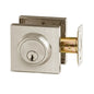 Deadbolt Single Cylinder Square Satin Nickel (100607)