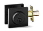 Deadbolt Single Cylinder Square Matte Black (100608)