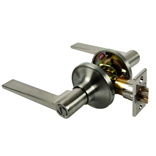 Door Lock Lever Entry Pewter (858 Series) (100756)
