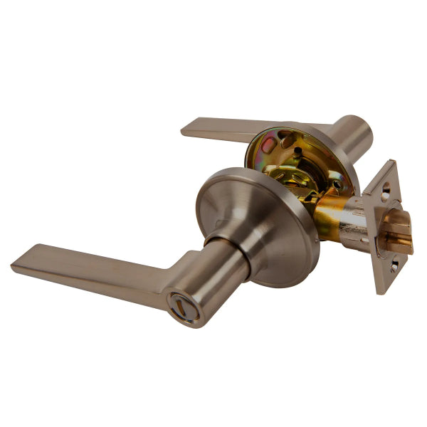Door Lock Lever Privacy Pewter (858 Series) (100757)