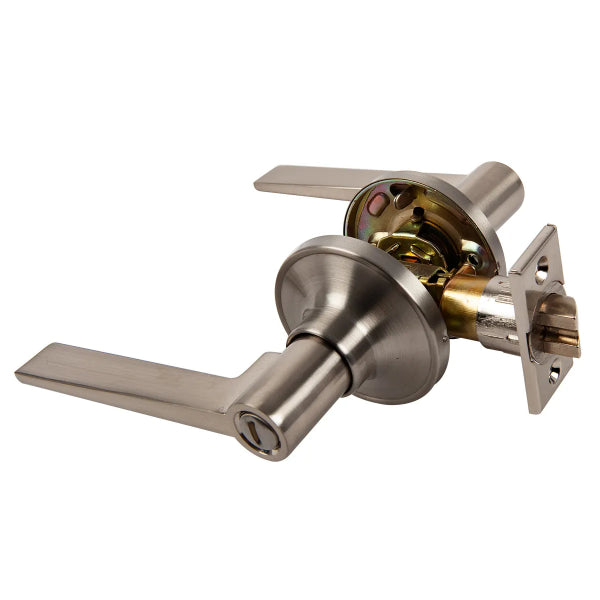 Door Lock Lever Passage Pewter (858 Series) (100758)