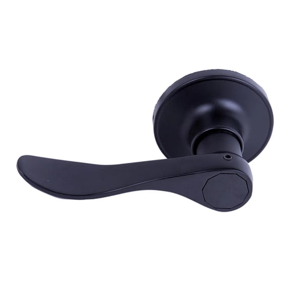 Door Lock Lever Dummy Black (Left Side) Curved Handle (100767)
