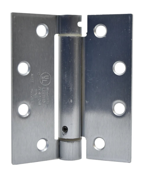 Full Mortise Adjustable Spring Hinge 4in x 4½in Square Corner Stainless Steel (100940)