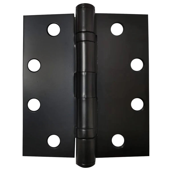 3PK Full Mortise Ball Bearing Butt Hinge 4in x 4½in Square Corner Matt Black (100947)
